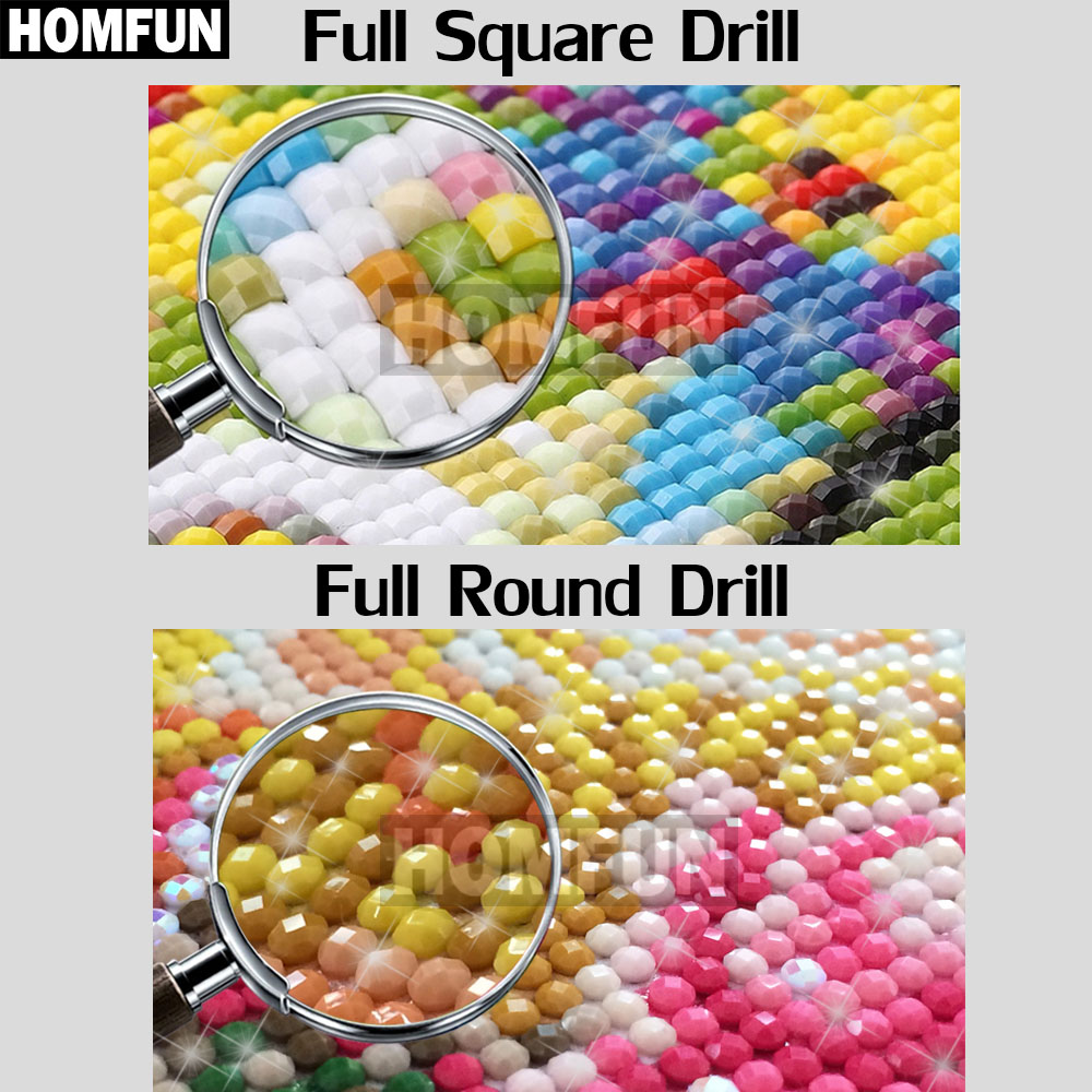HOMFUN 5D 다이아몬드 페인팅 전체 드릴 다이아몬 - 5D Diamond Painting Kit Full Drill 리뷰 및 가격