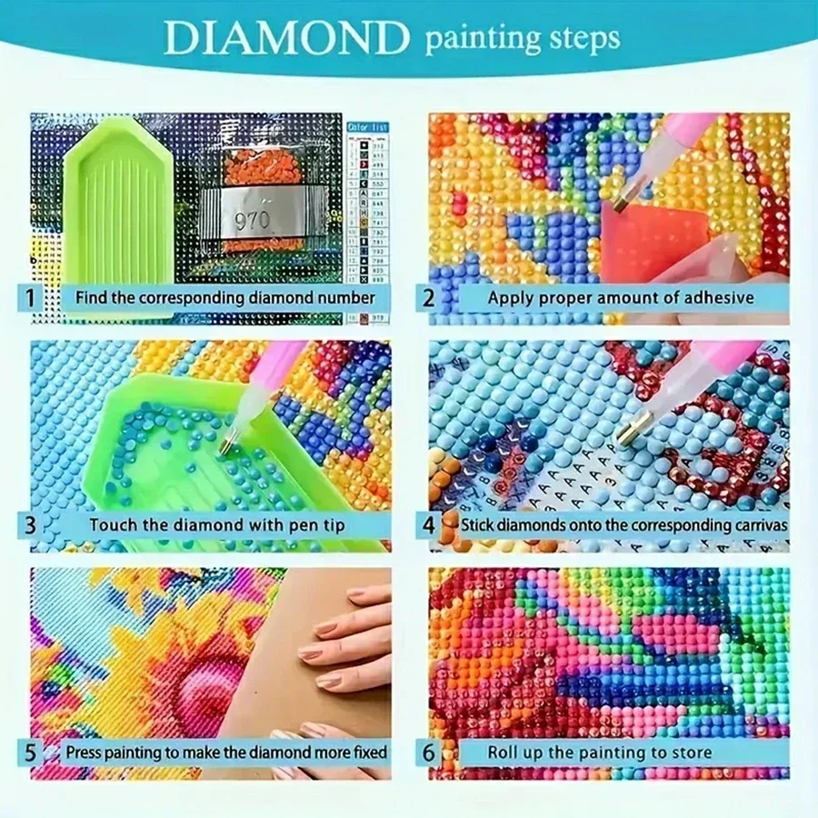 마법 부엉이와 마법책 5D DIY 풀드릴 다이아몬드 페 - 5D Diamond Painting Kit Full Drill 리뷰 및 가격