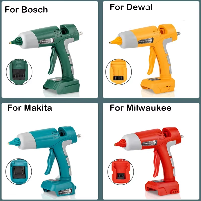 마키타/디월트/밀워키/보쉬 18V 배터리용 100W 무 - Hot Melt Glue Gun Cordless 리뷰 및 가격
