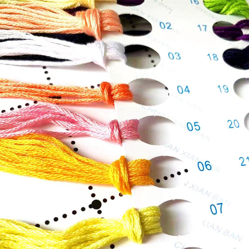 6702 DIY 크로스 스티치 키트 크로스 스티치 자수 - Cotton Embroidery Thread Skeins 리뷰 및 가격