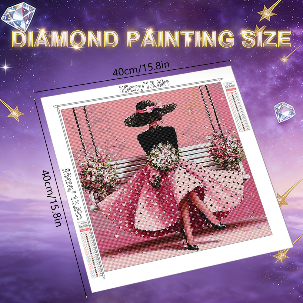HUACAN 다이아몬드 아트 페인팅 여성 초상화 다이아 - 5D Diamond Painting Kit Full Drill 리뷰 및 가격