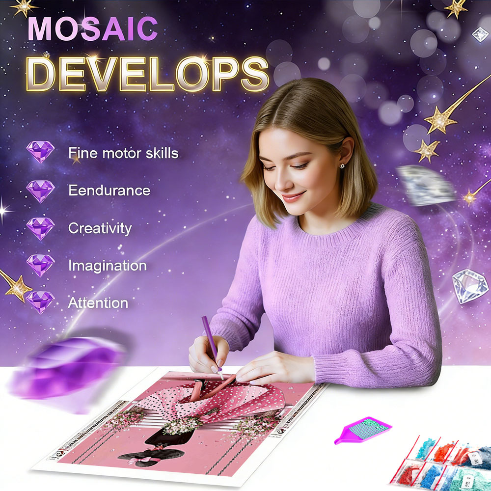 HUACAN 다이아몬드 아트 페인팅 여성 초상화 다이아 - 5D Diamond Painting Kit Full Drill 리뷰 및 가격