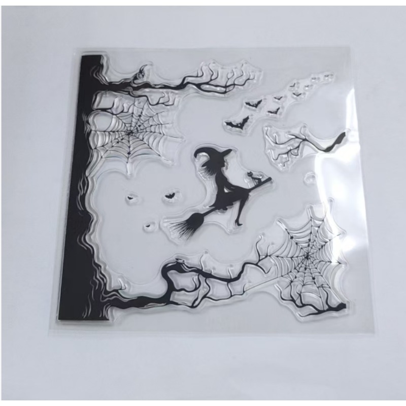 레트로 할로윈 나무 화환 종 클리어 실리콘 스탬프 DI - Clear Silicone Stamps For Card Making 리뷰 및 가격