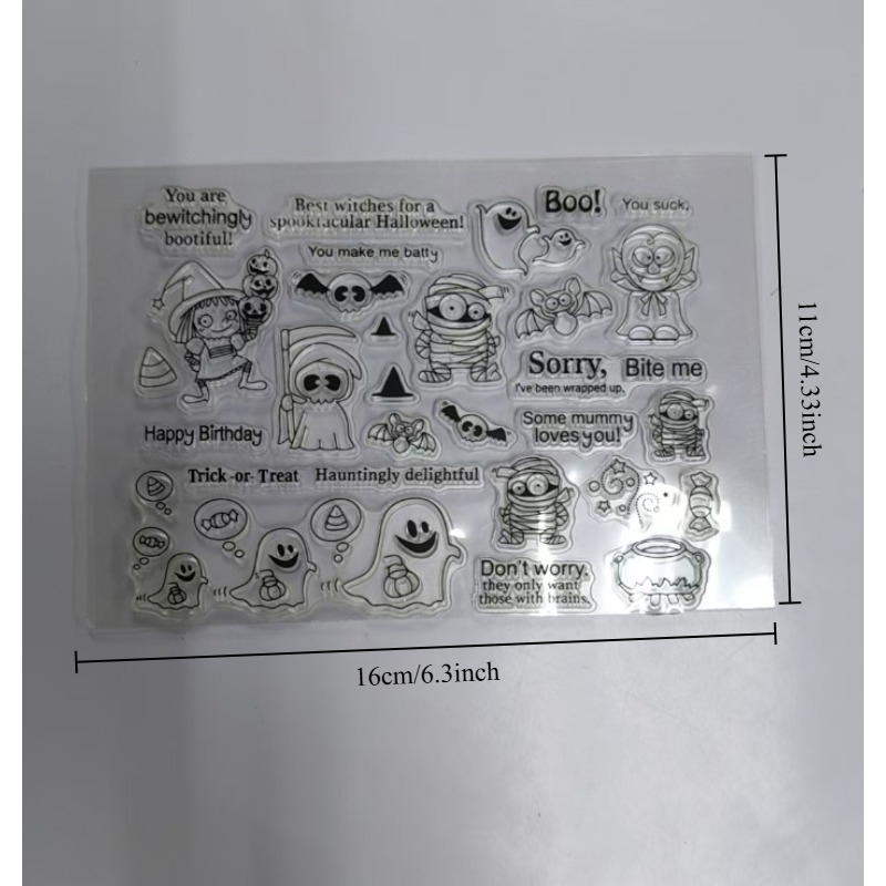 레트로 할로윈 나무 화환 종 클리어 실리콘 스탬프 DI - Clear Silicone Stamps For Card Making 리뷰 및 가격