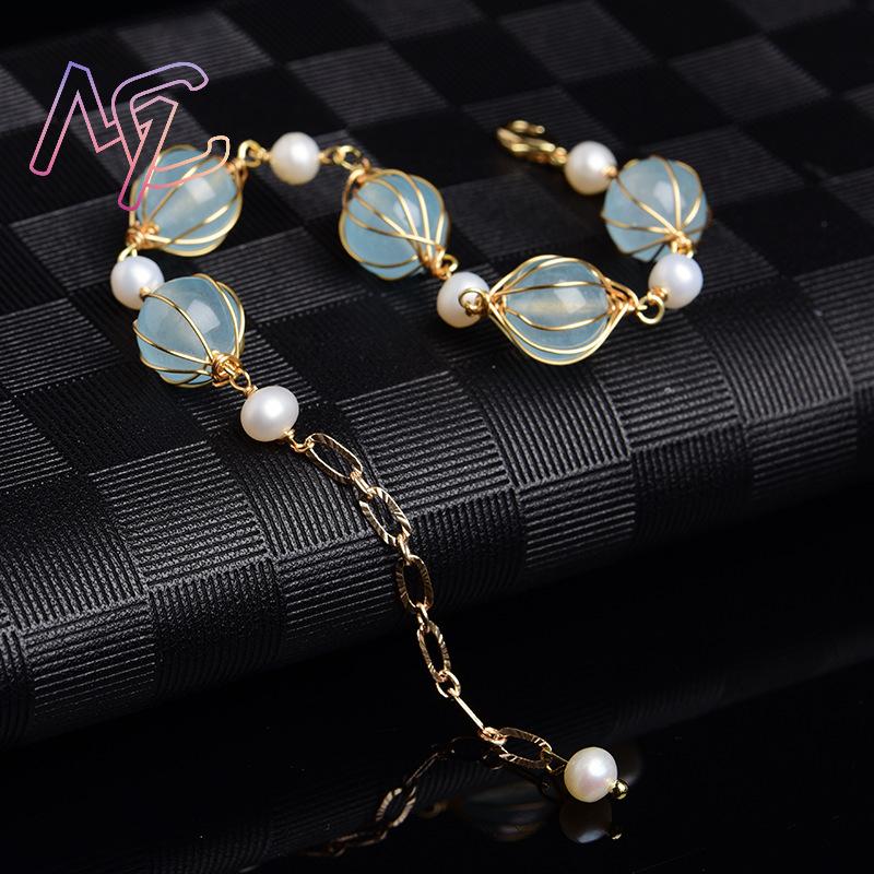 블루 천연 옥 구슬 귀걸이 패션 액세서리 부적 빈티지  - Beading 리뷰 및 가격